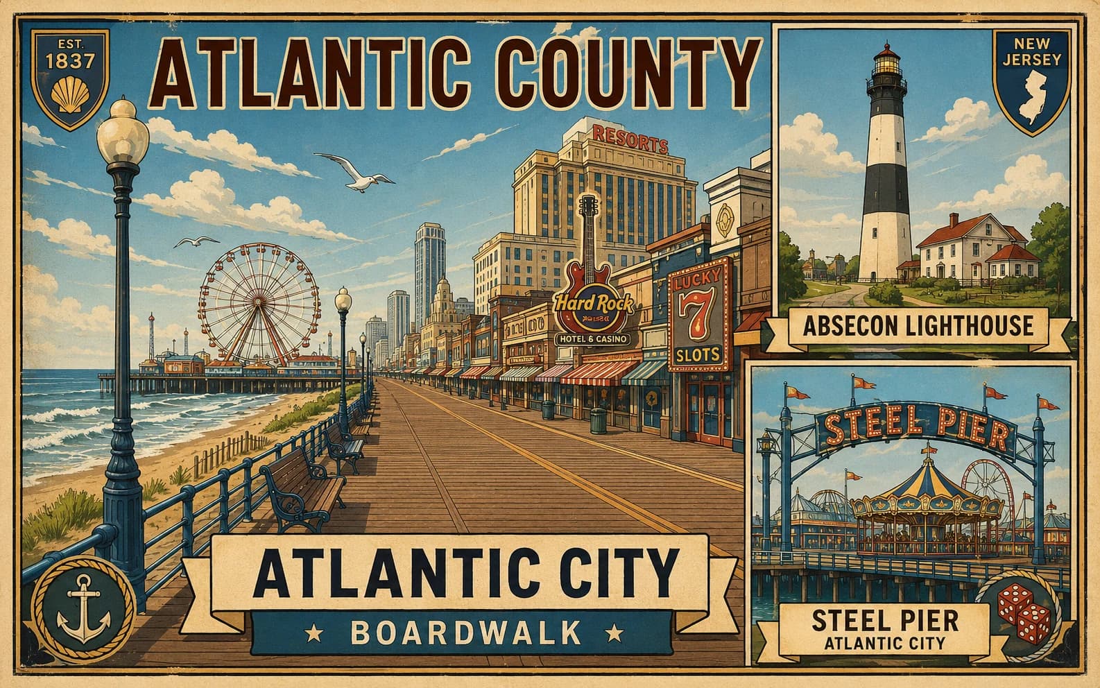 Atlantic County New Jersey - Basement waterproofing and foundation repair service area